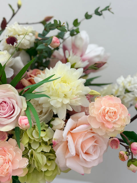 Luxury Spring Floral Arrangement – Waterford Cut Glass Vase