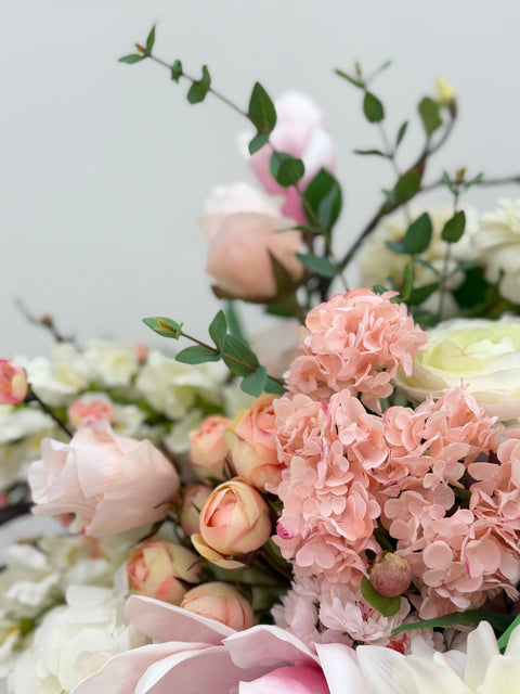 Luxury Spring Floral Arrangement – Waterford Cut Glass Vase